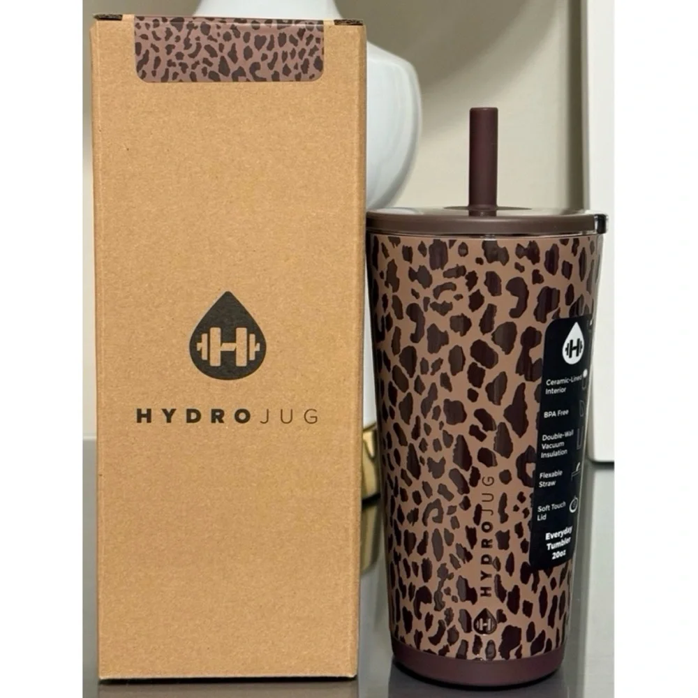 Hydrojug BROWN LEOPARD 20oz Everyday Tumbler